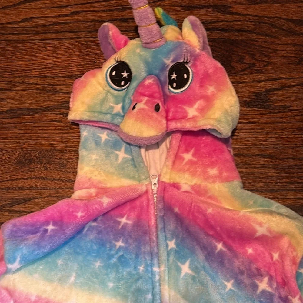 Girls Unicorn Onesie Hooded Animal Costume for Girls
